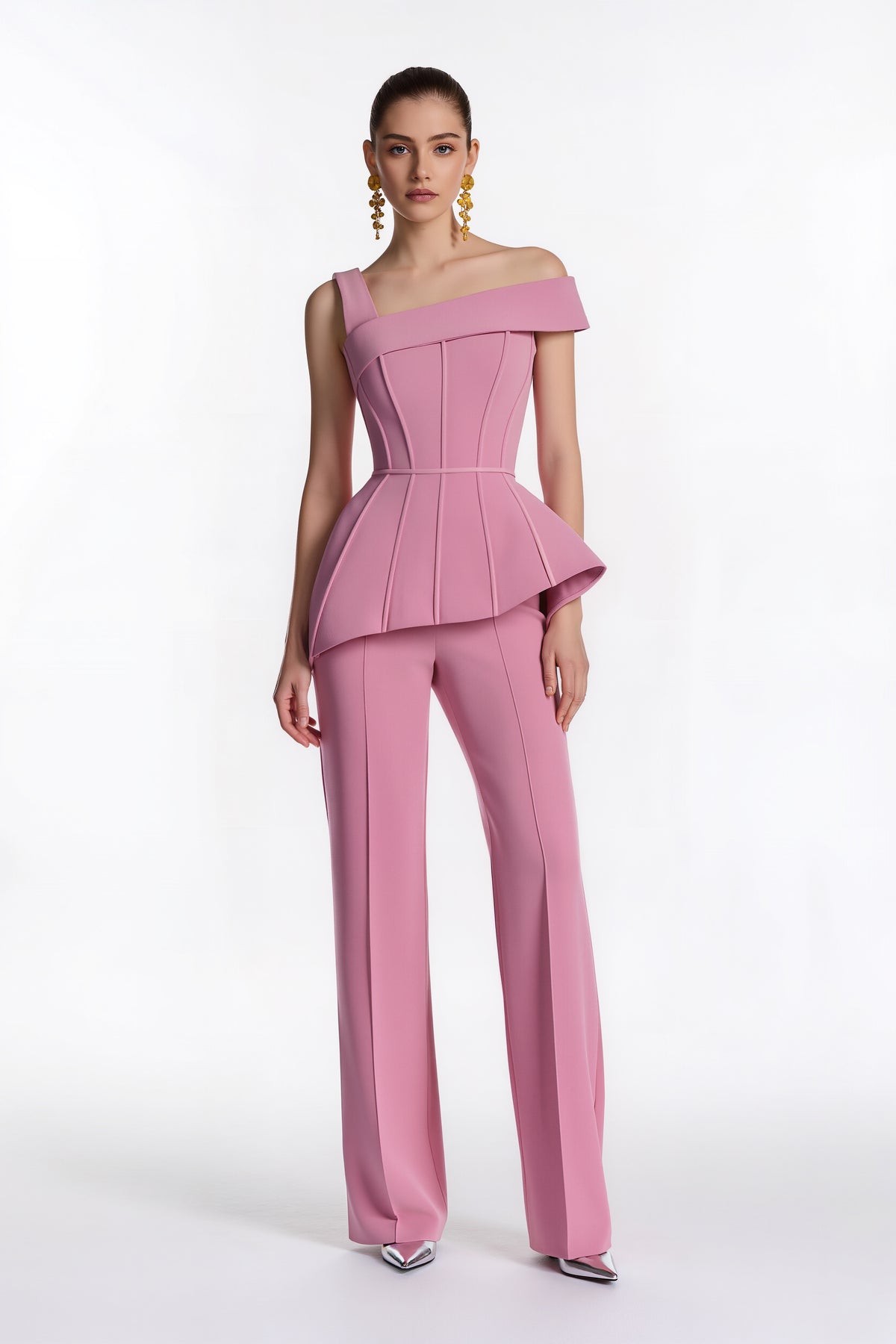 Rose Structure Jumpsuit