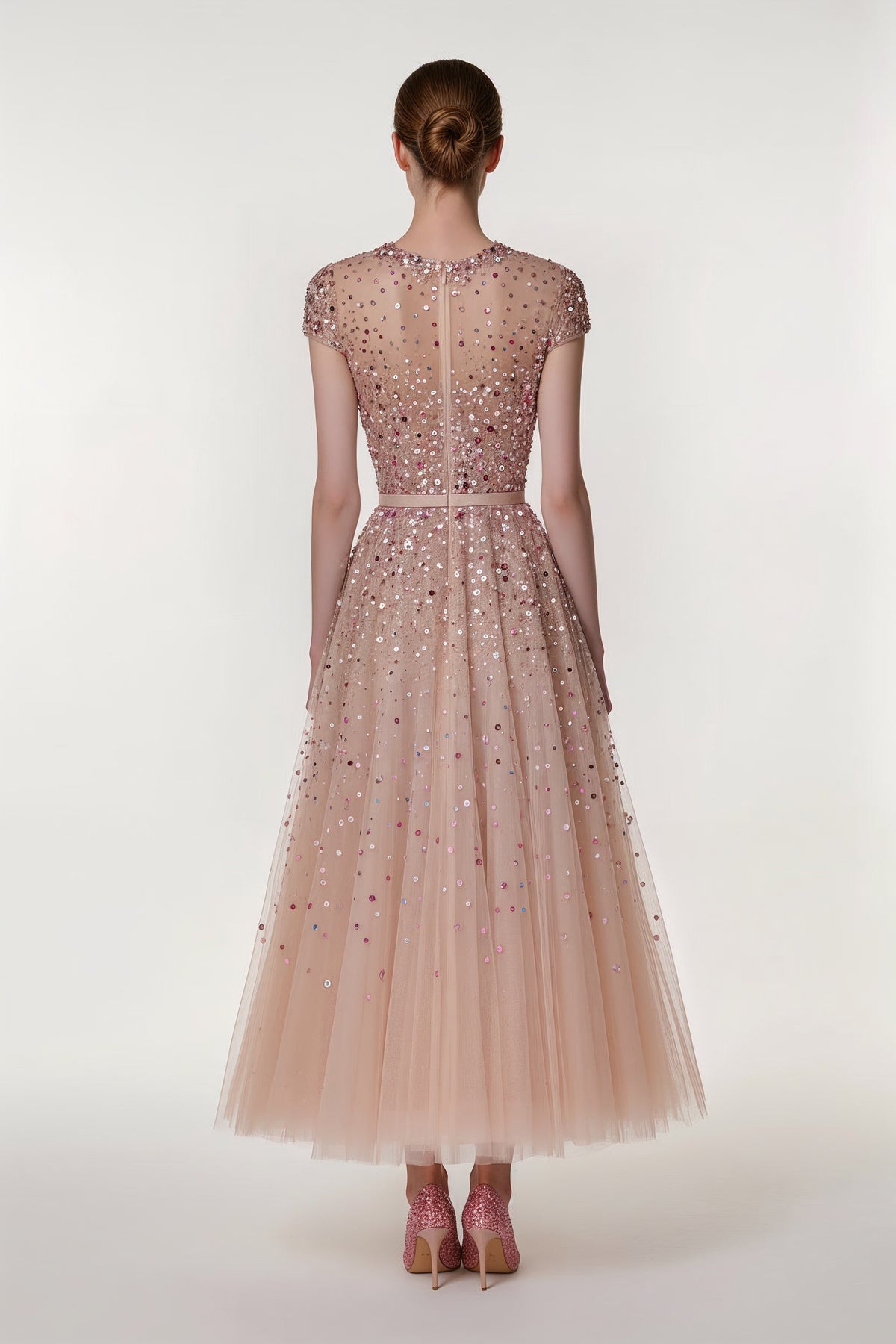 Blush Stardust Dress Evening Haute Couture – Summer 2026