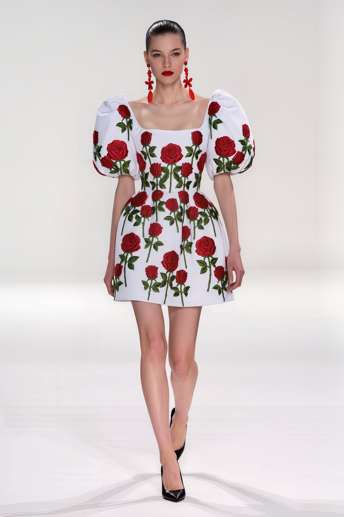 Rose Éclat Mini Dress